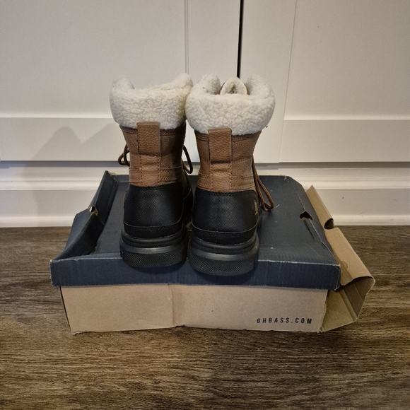 NIB G.H. Bass Men's Vermont WX Duck Boots Size 10 Redwood Black Winter Snow - Picture 3 of 8